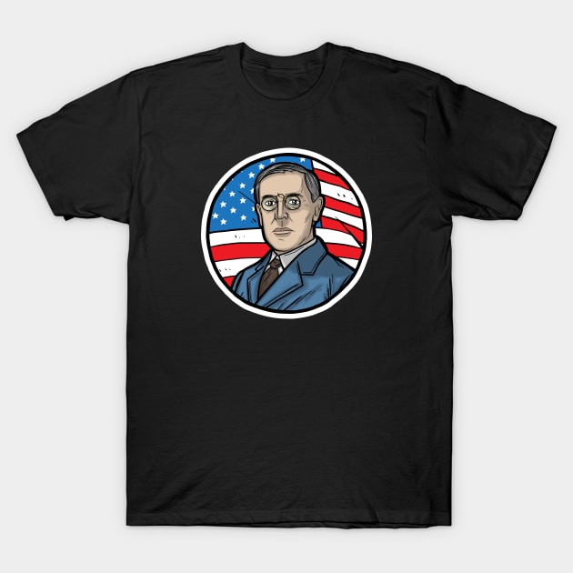 Woodrow Wilson T-Shirt by Baddest Shirt Co.